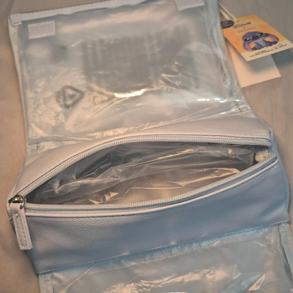 Disney Stitch x Primark Blue Travel Makeup Bag Kai Phillips Fold Out Organizer